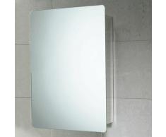 MIROIR-ARMOIRE DE SALLE DE BAIN AVEC PORTE COULISSANTE EN ACIER 46x66x12 CM