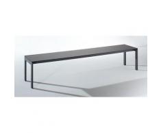 EUROKRAFT Banc de vestiaire à piétement acier - L x h x p 2000 x 415 x 400 mm - assise oak silver