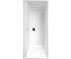 Villeroy et Boch - Baignoire rectangulaire Collaro, 170 X 75, Star white, black matt