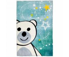 Tapis pour chambre bébé multicolore doux en polyester Ours Multicolore 90x130
