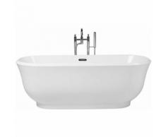 Baignoire îlot ovale blanche 170 cm TESORO