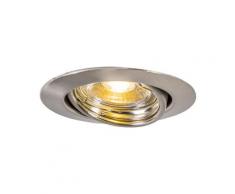 QAZQA edo - LED Spot encastrable Moderne - 1 lumière - Ø 90 mm - Acier - Moderne - Éclairage