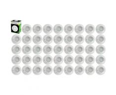 Lot de 40 Spot Led Encastrable Complete Blanc Orientable lumière Blanc Chaud eq. 50W ref.193