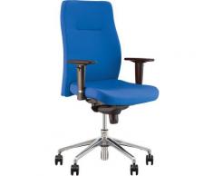 ORLANDO- FAUTEUIL, CHAISE DE BUREAU SYNCHRONE, ERGONOMIQUE. BLEU. - Bleu