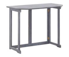 Topdeal VDTD33140_FR Table pliable de balcon 120 x 70 x 74 cm Bois d'acacia massif