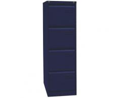 Bisley Classeur pour dossiers suspendus LIGHT, à 1 rangée, 4 tiroirs, format A4, bleu oxford |