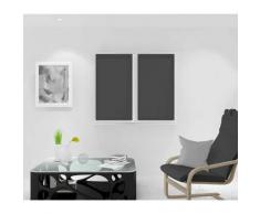 Paire de brise bise 60x120 cm DOLLY ANTHRACITE - Anthracite