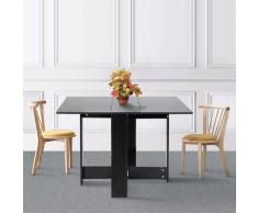 Oobest - Table Pliante avec 2 Abattants, en Panneaux de Particules Melaminés, 103/67/28x76x73,4
