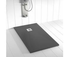 Receveur de douche Résine PLES Anthracite - 170x80 cm