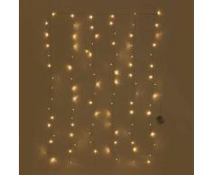 Rideau lumineux de jardin à LED (1m et 2,8m) Lucine PVC -Poliestireno - 1 m - Sklum