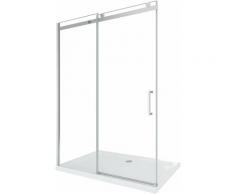 Porte de douche de 8 mm pour installation en niche H.190 avec overture coulissante et rèversible –