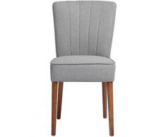Thaddeus salle à manger lot de 2 chaises capitonnées en tissu girs