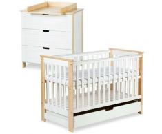IWO Ensemble commode à langer + lit bébé