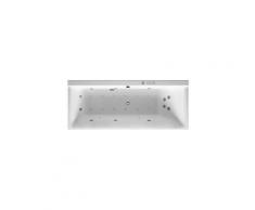 Baignoire balnéo Duravit P3 Comforts 1700 x 700 mm, rectangulaire, version encastrée, un dossier