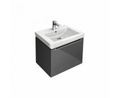 Villeroy et Boch Meuble-lavabo Subway 2.0 A688, Coloris: Chêne Graphite, manche : chromé brillant
