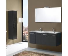 MEUBLE SALLE DE BAIN DE 120 CM AVEC QUATRE PORTES ET DOUBLE LAVABO BOSTON EN TANNER