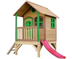 Tom Playhouse: Maisonnette pour enfants, fenêtres intégrées et bois très résistant