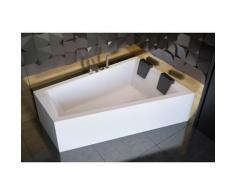 Baignoire d'angle Droit INTIMA DUO en 170 ou 180 cm - Dimensions: 170cm - Blanc