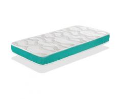 Matelas BEBE MILU VERT 70x140 Epaisseur 14 CM - Noyau en mousse perfore et Respirant -DORMALIT