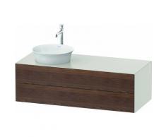 Duravit White Tulip, meuble-lavabo suspendu, largeur 1300 x profondeur 550mm, avec 2 tiroirs, avec