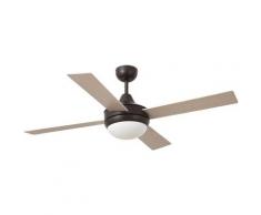 Ventilateur de plafond ICARIA - Lames marron et acajou