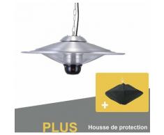 Parasol Chauffant Suspendu Infrarouge SATURN avec Télécommande et Une Lampe à LED - Chauffage
