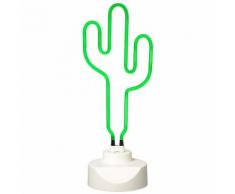 Table decorative lampe lampe neon cactus green color 37-1l-009