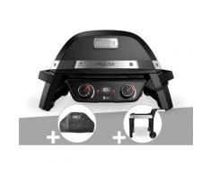 Barbecue électrique Pulse 2000 + Housse + Chariot - Weber