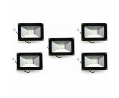 5×Anten 30W Projecteur LED Spot LED Étanche IP65 Léger Lampe Solide pour Extérieur et Intérieur