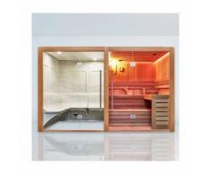 Combi Sauna Hammam Boreal® Sublimation Rouge - 8 places - 340*175*210