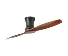 Ventilateur de plafond LAMA - Lames en bois de noyer noir