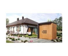 Gartentiger - Abri de jardin Bratek 19 Naturel , mm Épaisseur paroi 204 x 202 cm - Naturel