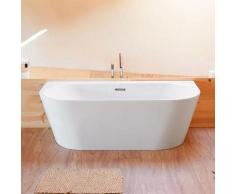 Sanycces - Baignoire design ovale TORINO MURO blanche 170 cm - Blanc