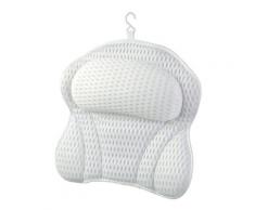 Coussin de Baignoire & Spa avec Technologie 4D Air Mesh et 6 ventouses Fonction de Soutien pour la