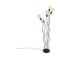 wimme - Lampadaire Design - 5 lumière - H 150 cm - Noir - Design - Éclairage intérieur - Salon I