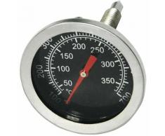 Thermomètre pour Barbecue Charbon de Bois Fumoir, 52mm Thermomètre four à pizza en Acier