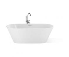 Beliani - Baignoire îlot ovale 150 cm en acrylique blanc HAVANA
