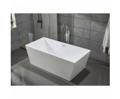 Sitia - Baignoire îlot rectangulaire blanc - 2 places