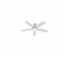 Ventilateur de Plafond Builder Deluxe 132cm Blanc Hêtre Blanc - HUNTER -