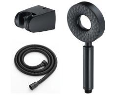 Betterlife - Douche haute pression, ceinture de douche à main ronde en ABS, flexible de douche en