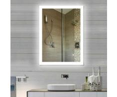Miroir pour salle de bain, Miroir argenté sans cuivre, Epaisseur 4mm (70*50cm) - (70*50cm)