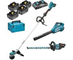 Pack Makita Jardin: Débroussailleuse 36V DUR368L + Taille-haies 18V 50cm DUH502 + Souffleur 36V