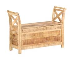 Asupermall - Banc d'entree 103x33x72 cm Bois de manguier solide