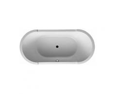 Duravit Baignoire ovale Starck 190x90cm, sur pieds, deux fonds inclinés, 700012, avec cadre et