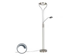 QAZQA divo fl - LED Dimmable Lampadaire avec lampe de lecture Moderne variateur inclus - 1 lumière
