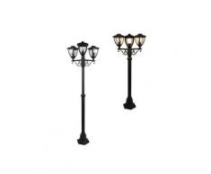 Lampadaire Extérieur design Estrella Noir Aluminium 654286 - Little Garden