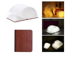 Pliant Livre Lampe De Bureau Portable Veilleuse Livre Lampion Led Usb Rechargeable 3 Couleur