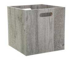 Five - Boîte de rangement 31x31 cm - Bois gris