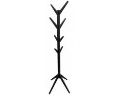 Porte-manteaux arbre en bois 8 tiges noir