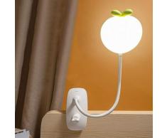 LED Lampe À Pince Pour Lit Enfant, Flexible À 360° Liseuse Lampe Clipsable 3 Modes Éclairage Et 5